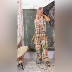 Magnolia Pearl Brand New Patchwork Love Overalls